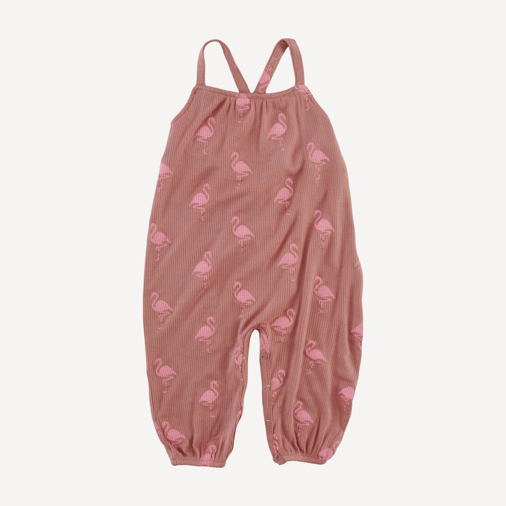 skinny strap jumpsuit | tiny flamingo | modal skinny rib