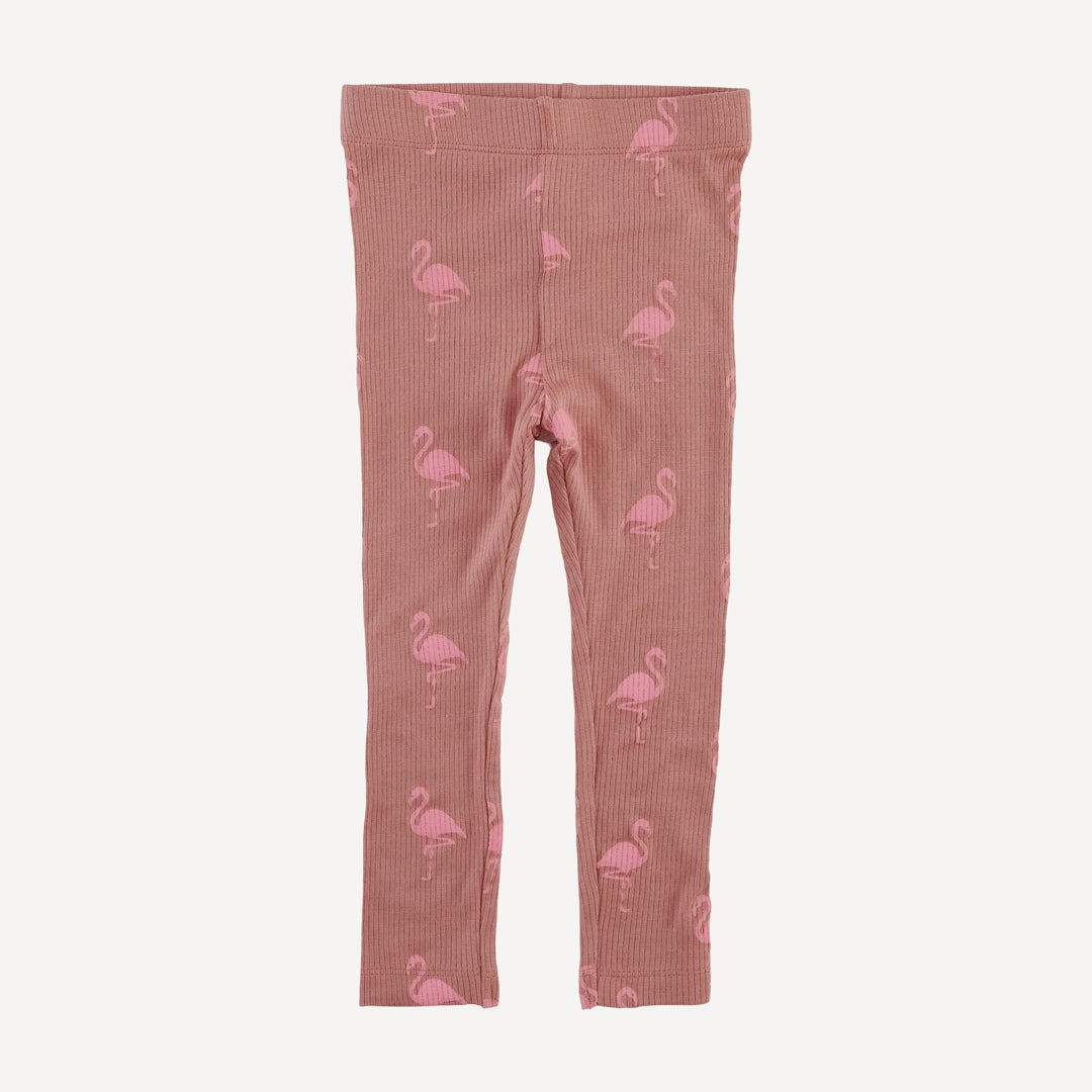 classic skinny leggings | tiny flamingo | modal skinny rib
