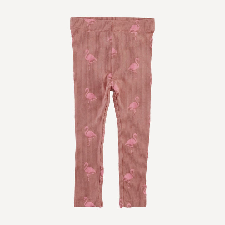 classic skinny leggings | tiny flamingo | modal skinny rib