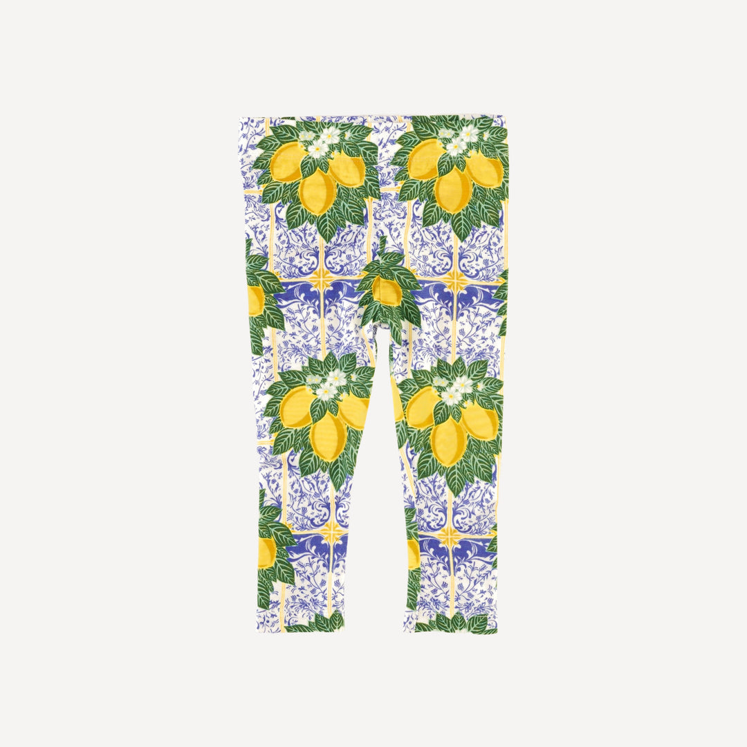 classic skinny legging | lemons | bamboo