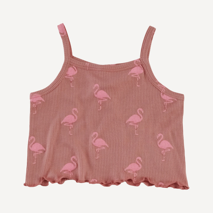 jade set | tiny flamingo | modal skinny rib