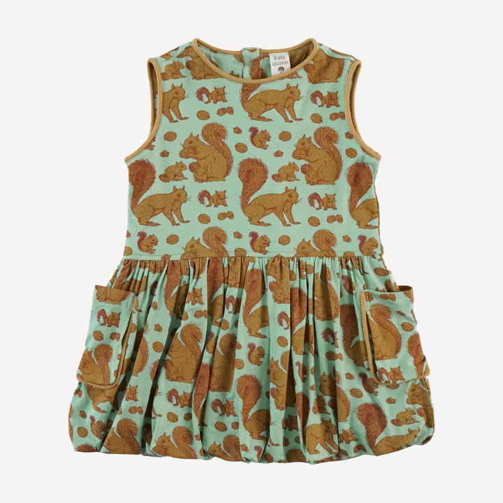 piped cargo pocket dress | toffy squirrel | bamboo