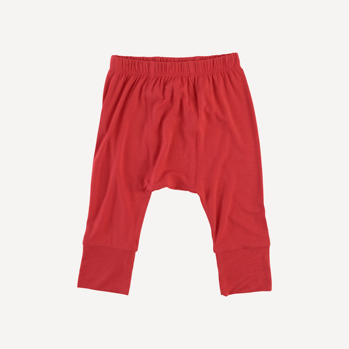 classic panda pant | tomato red | bamboo