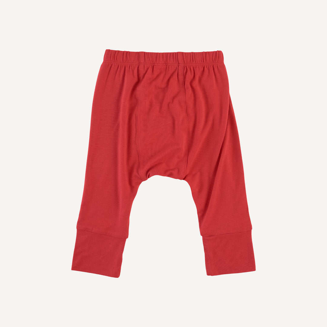 classic panda pant | tomato red | bamboo