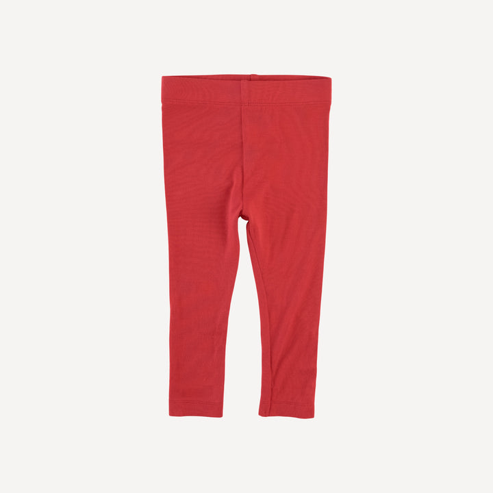 classic skinny legging | tomato red | bamboo