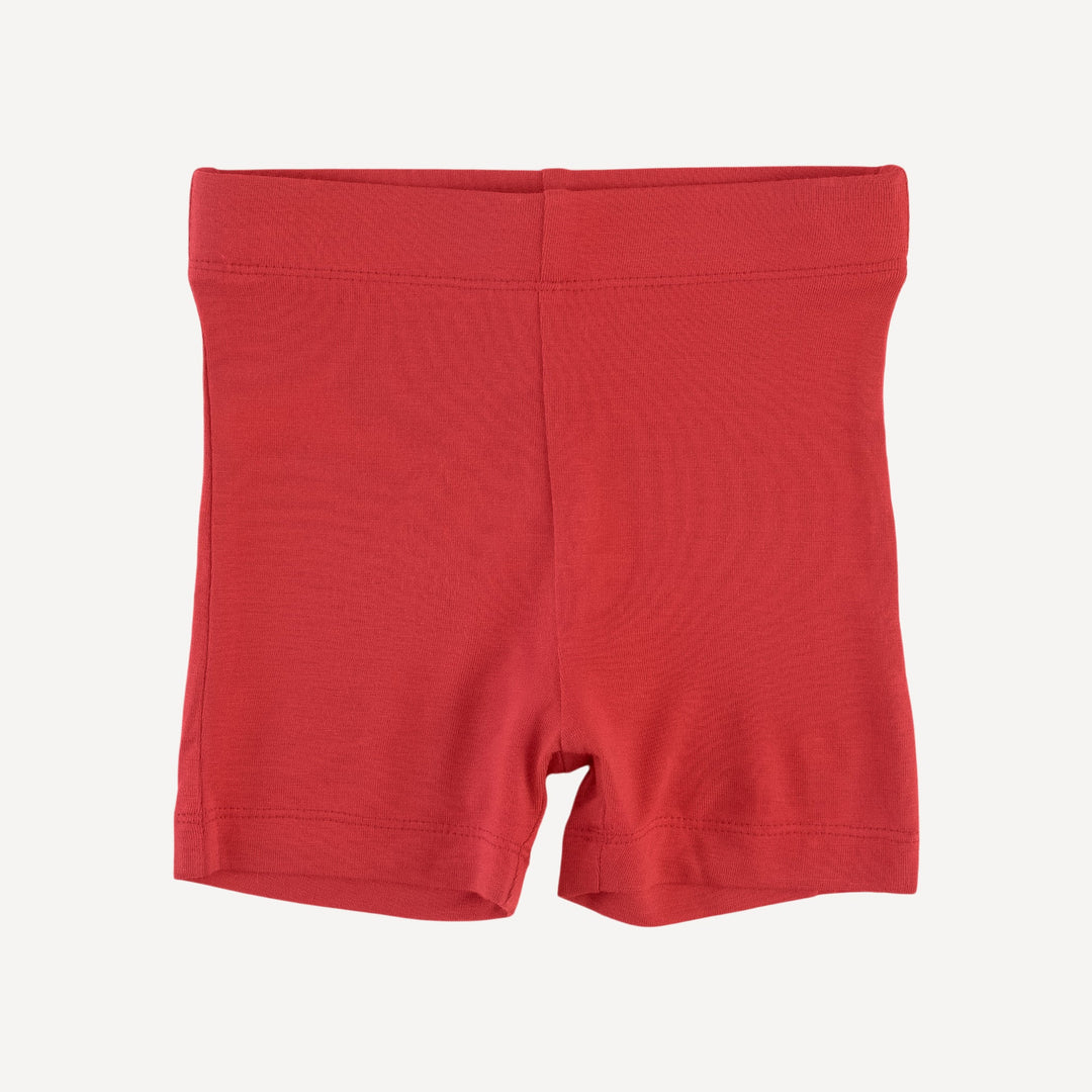 bike short | tomato red | bamboo