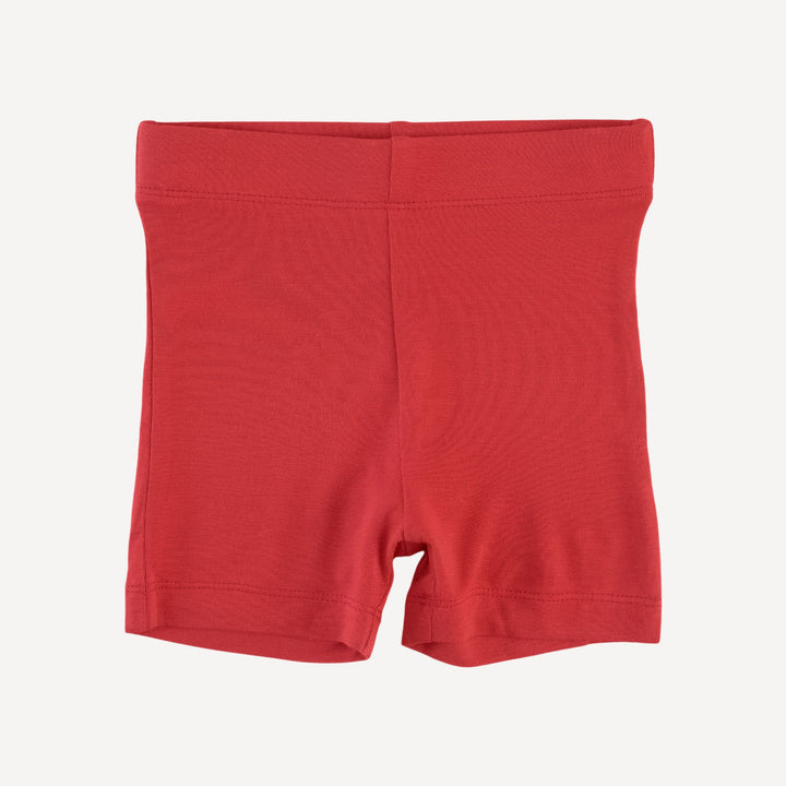 bike short | tomato red | bamboo