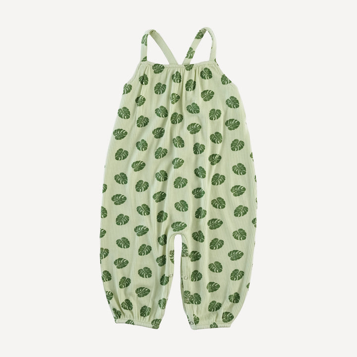 skinny strap jumpsuit | tiny monstera | modal skinny rib