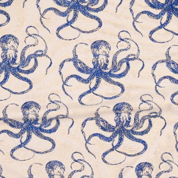 patch pocket overall | deep sea octopus | bamboo