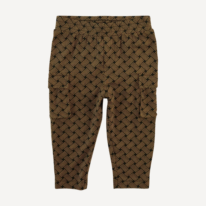 skinny cargo pant | golden basketweave | bamboo