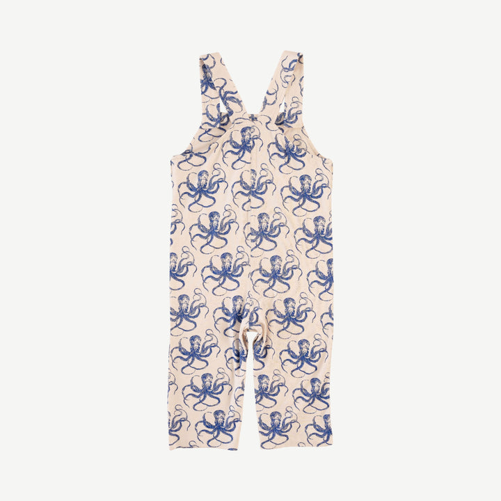 patch pocket overall | deep sea octopus | bamboo