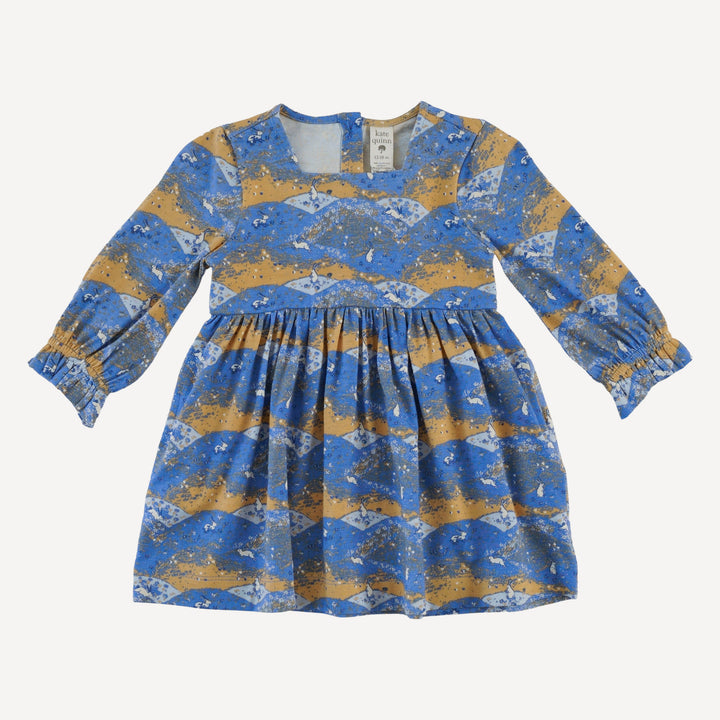long sleeve square neck dress + legging set | bunny fields | bamboo