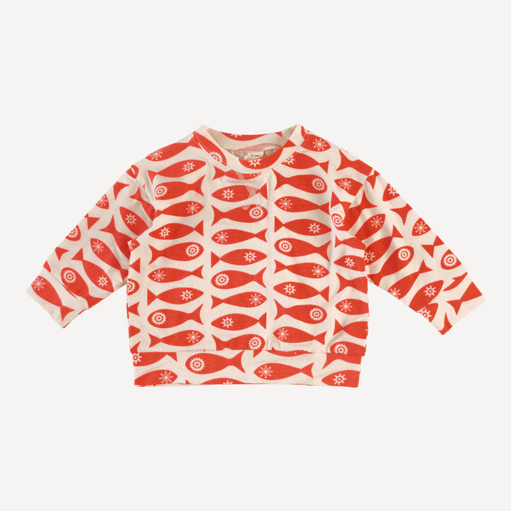 long sleeve relaxed jogger set | market fish | bamboo