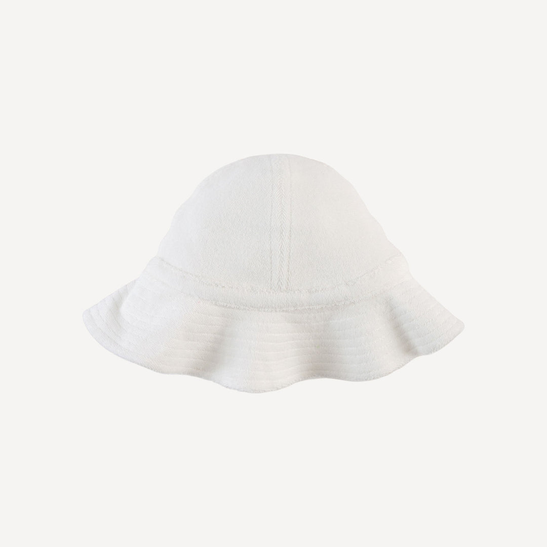 sun hat | coconut | organic cotton terry