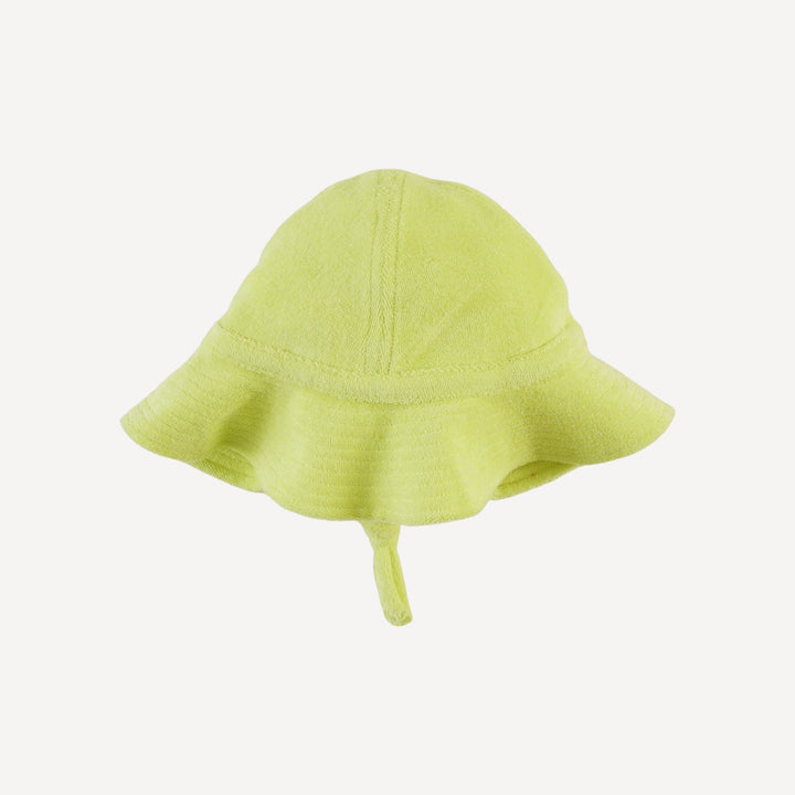 sun hat | lime | organic cotton terry