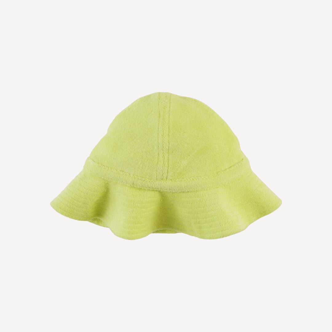 sun hat | lime | organic cotton terry
