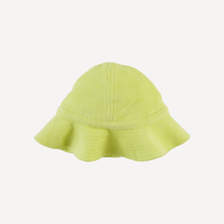 sun hat | lime | organic cotton terry