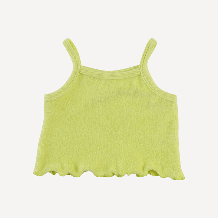 jade short set | lime | organic cotton terry