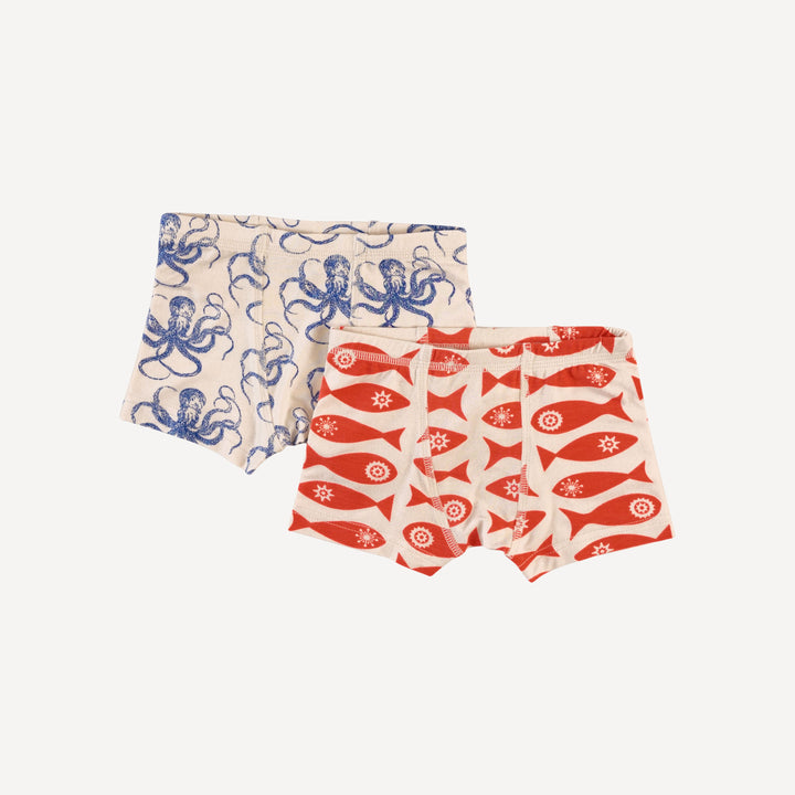 boxer set of 2 | market fish | bamboo