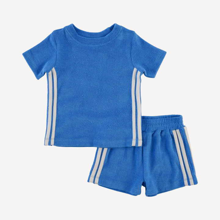 andrew set | vivid blue | organic cotton terry