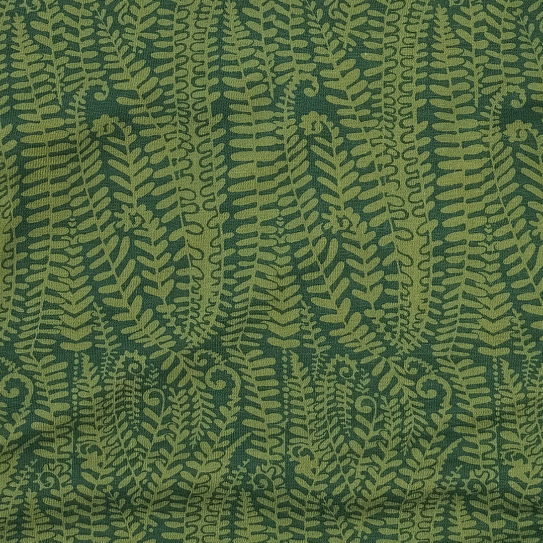 womens spaghetti tie prairie dress | emerald fern frond | modal