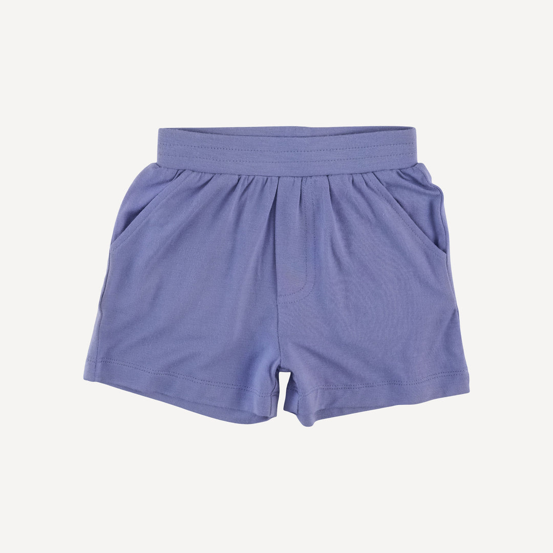short sleeve topstitch tee + short set | italian boat | bamboo