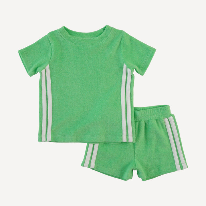 andrew set | summer green | organic cotton terry