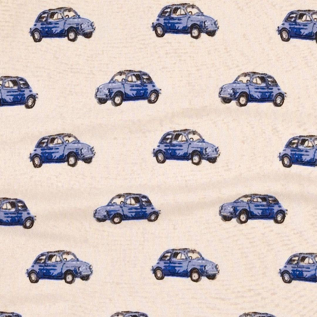 long sleeve relaxed jogger set | vintage mini car | bamboo