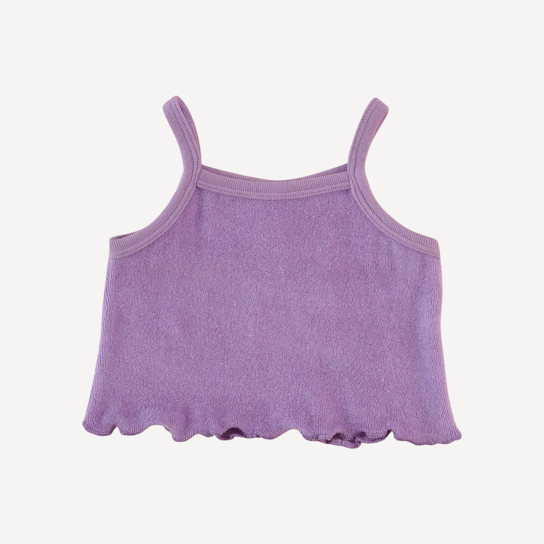 jade short set | vivid violet | organic cotton terry