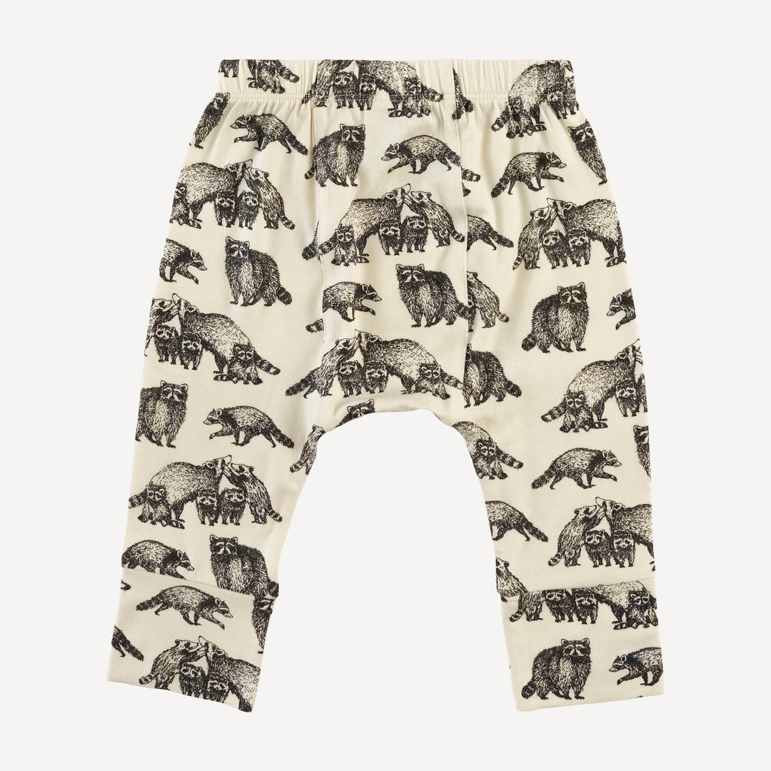 classic panda pant | raccoons | bamboo