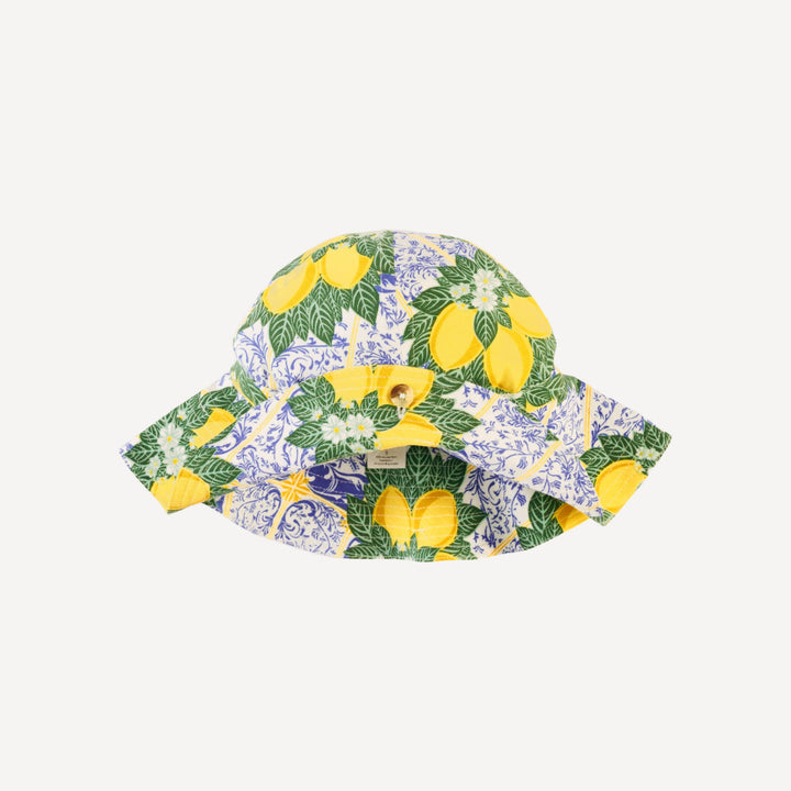 button sun hat | lemons | bamboo