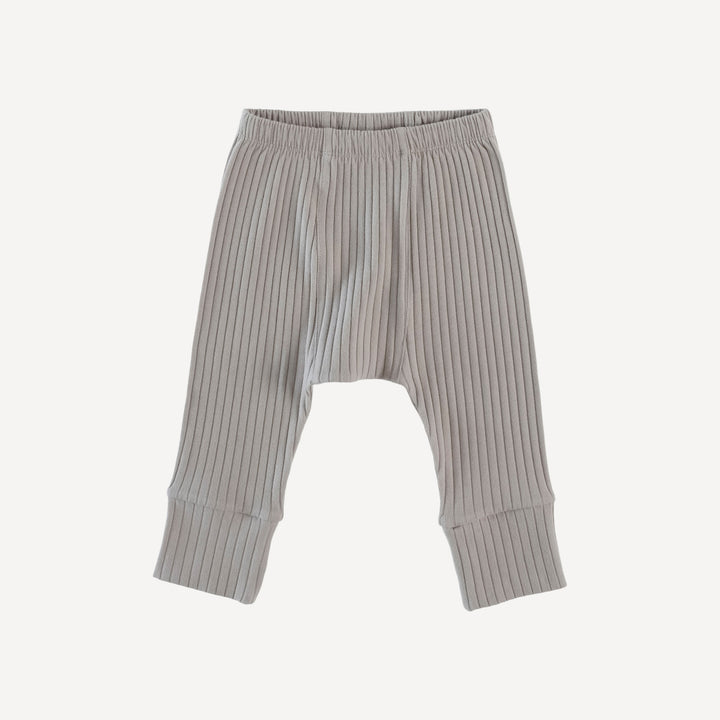 classic panda pant | dove | organic cotton wide rib