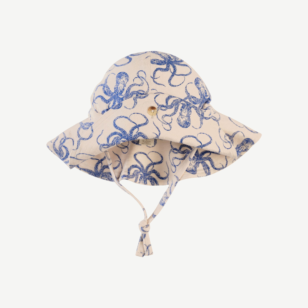 button sun hat | deep sea octopus | bamboo