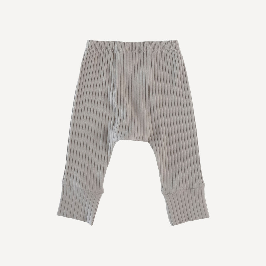 classic panda pant | dove | organic cotton wide rib