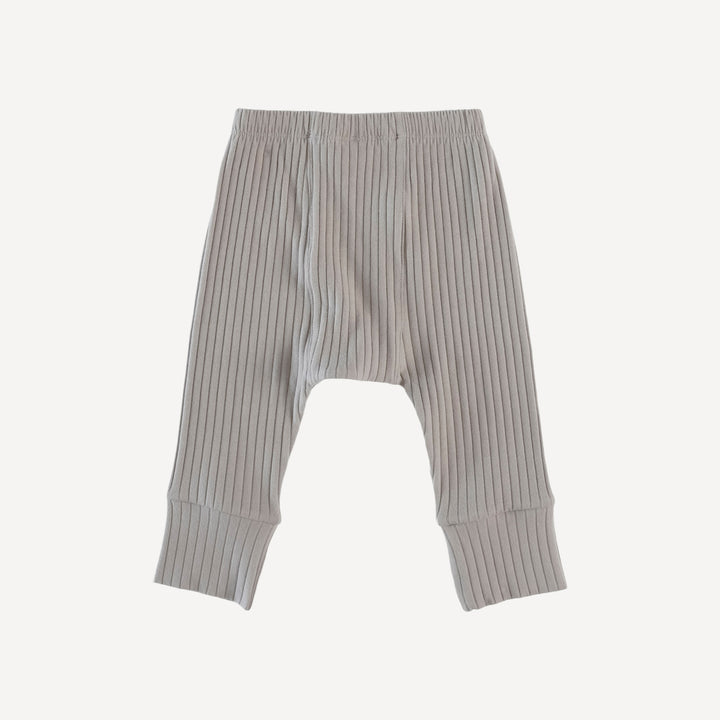 classic panda pant | dove | organic cotton wide rib