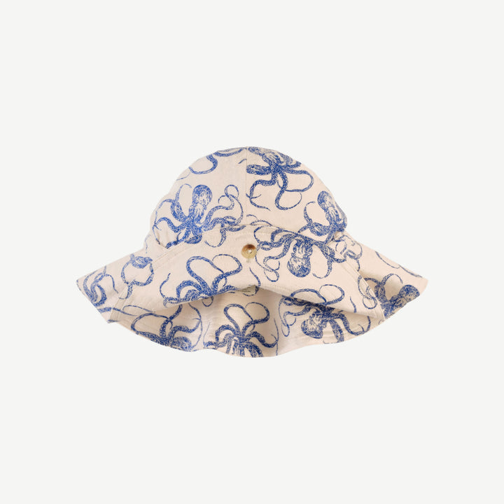 button sun hat | deep sea octopus | bamboo