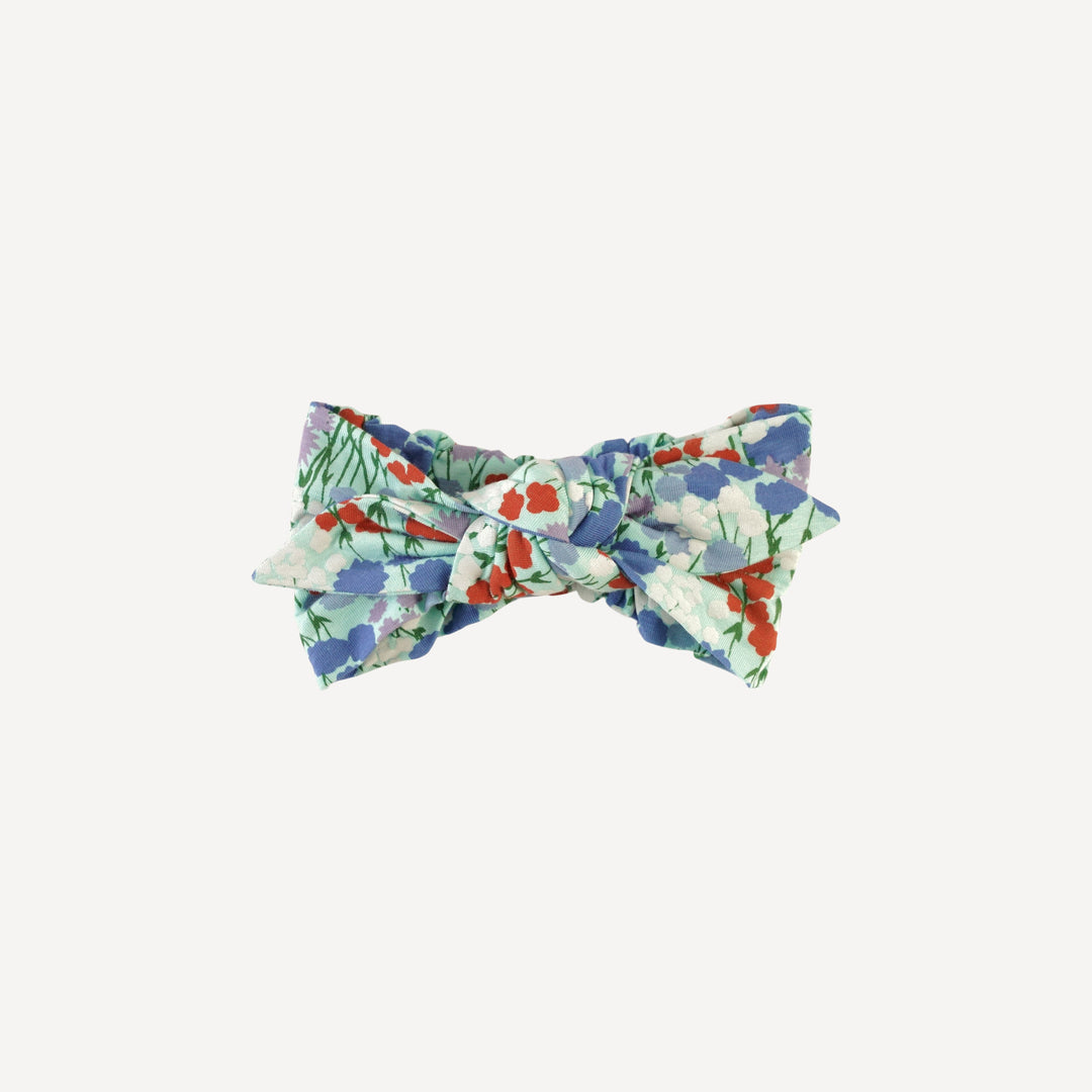 knot top headband | impressionist floral | bamboo