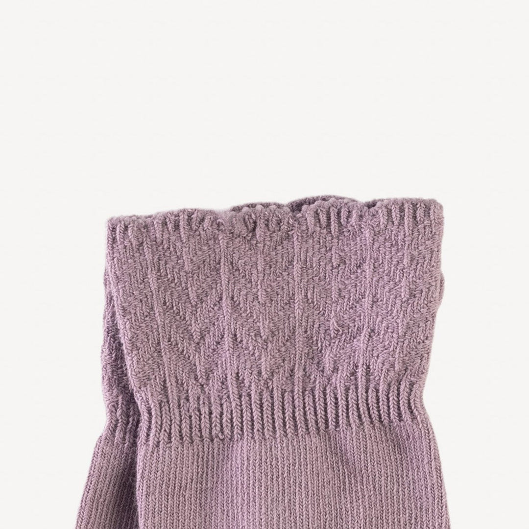 ruffle knee socks | dusk | organic cotton