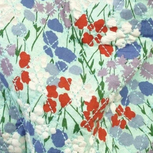 quilted carryall tote | impressionist floral | bamboo