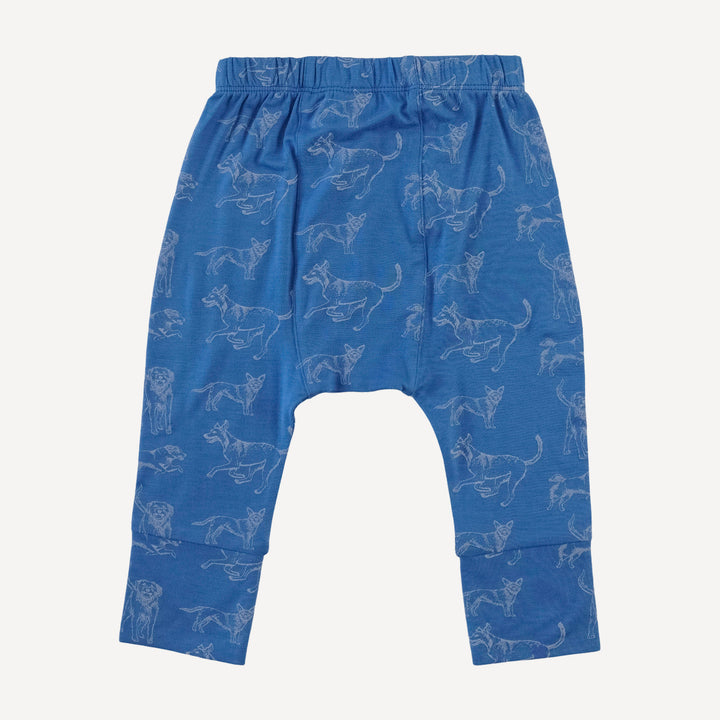 classic panda pant | blue mutts | bamboo