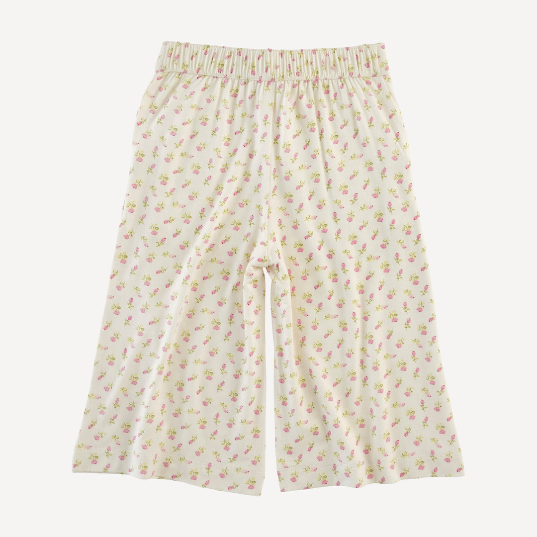 piped sailor pant | rose bud | bamboo