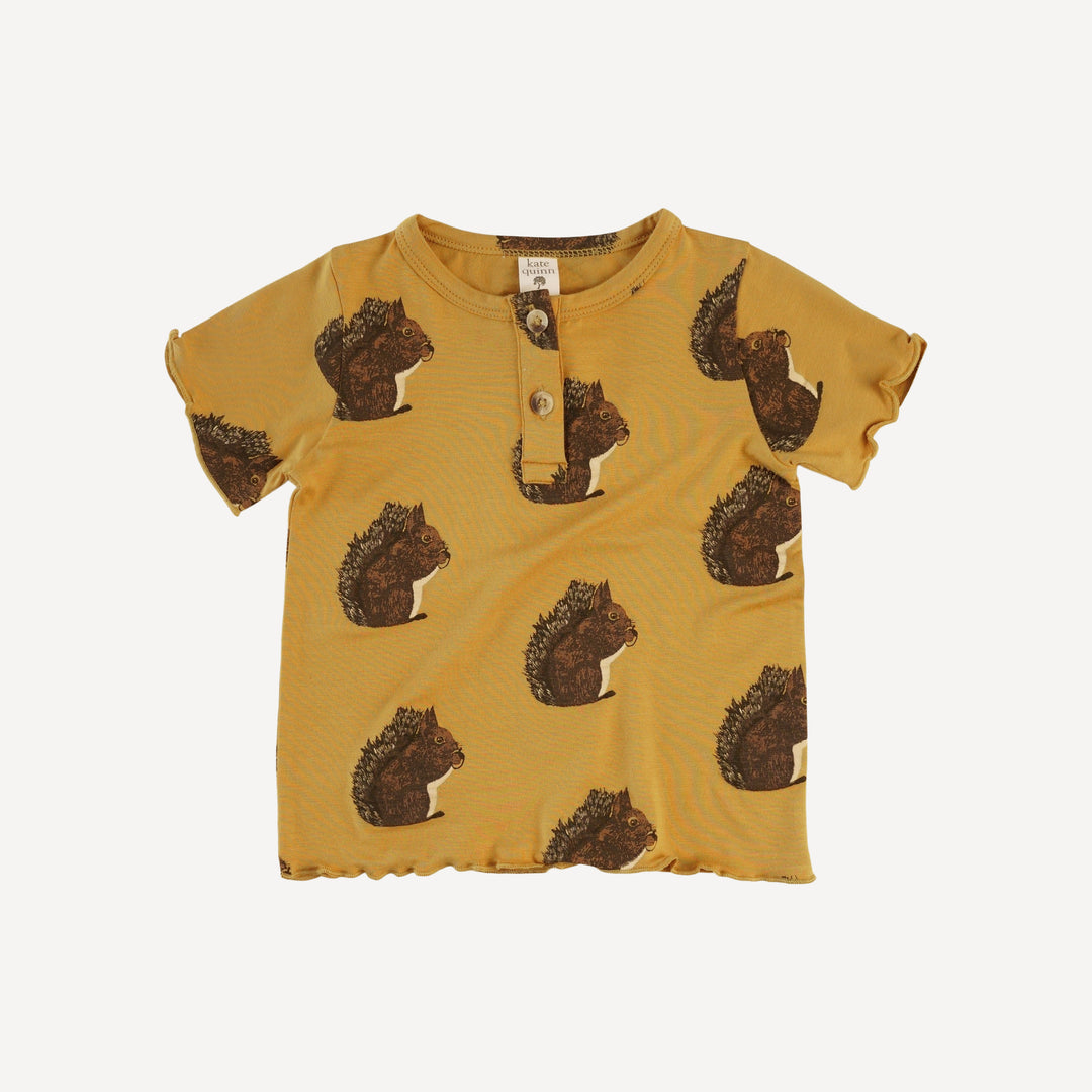 short sleeve jade set 2.0 | acorn squirrel | bamboo