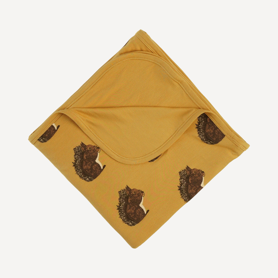 double layer blanket | acorn squirrel | bamboo