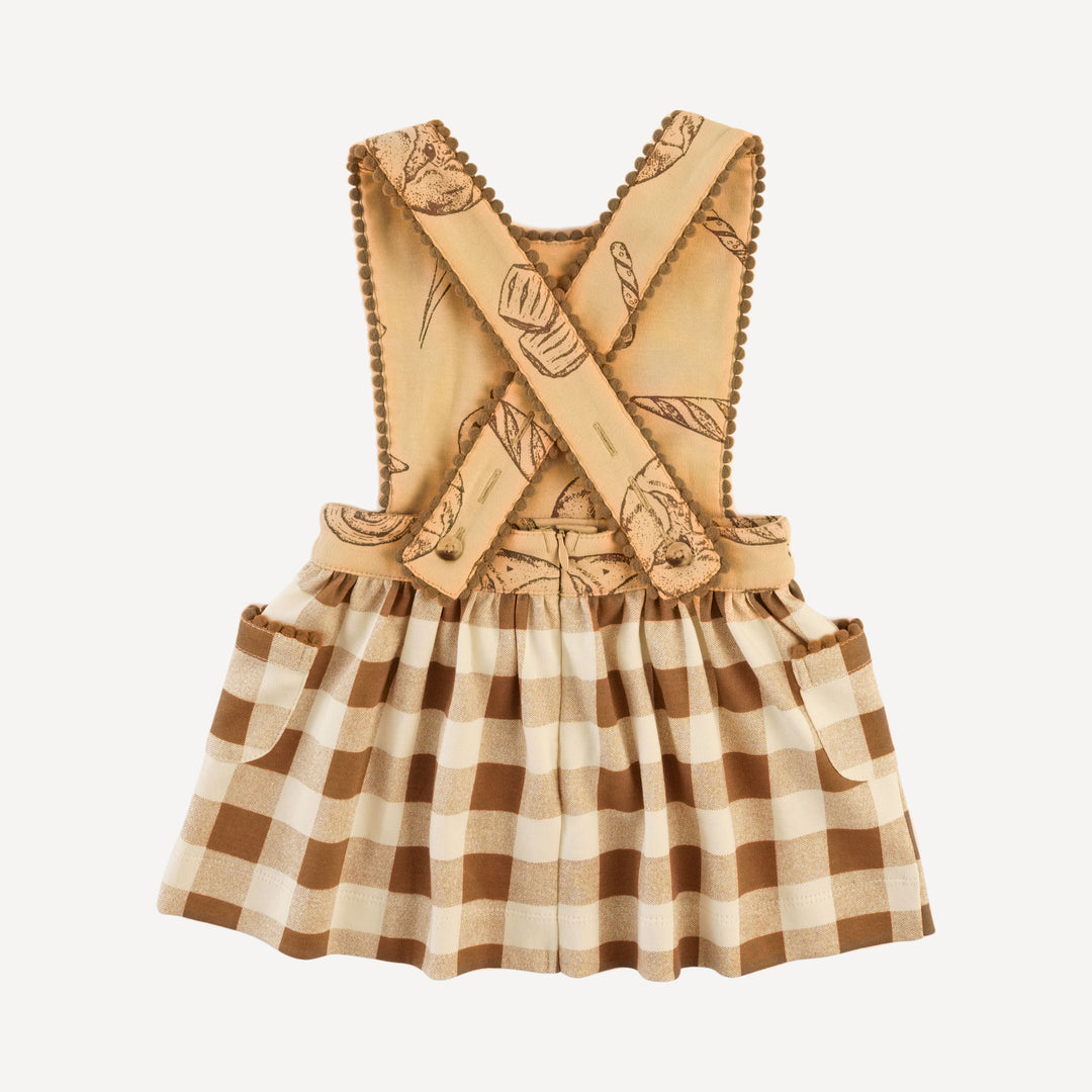 gretel pocket dress | cinnamon bread | organic cotton interlock