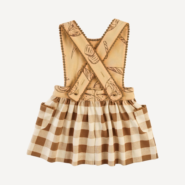 gretel pocket dress | cinnamon bread | organic cotton interlock