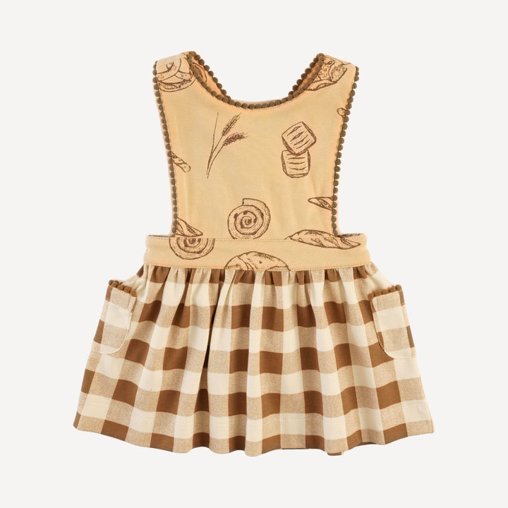 gretel pocket dress | cinnamon bread | organic cotton interlock