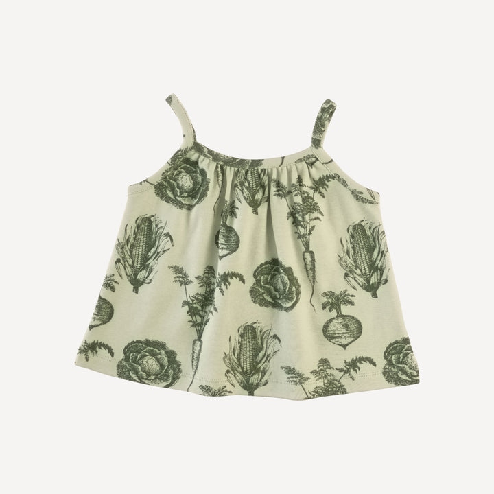 lively set | green veggies | organic cotton interlock