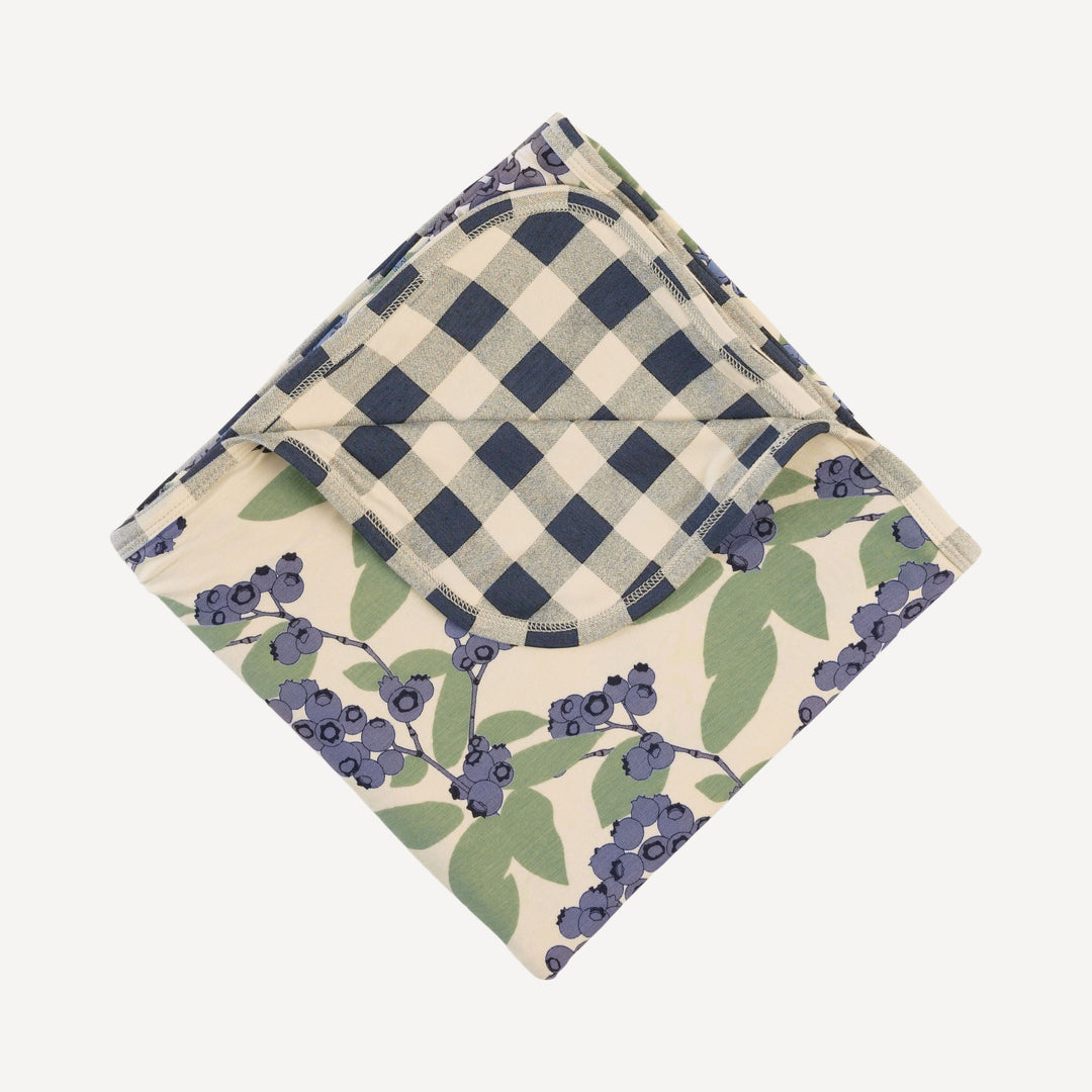double layer blanket | blueberries | bamboo