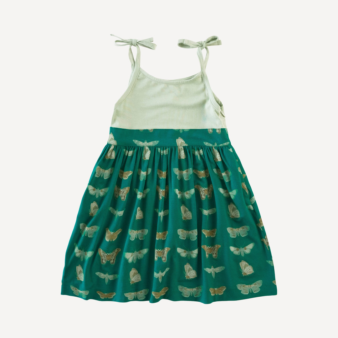 spaghetti tie full skirt pocket ballet dress | bok choy moths | lenzing modal