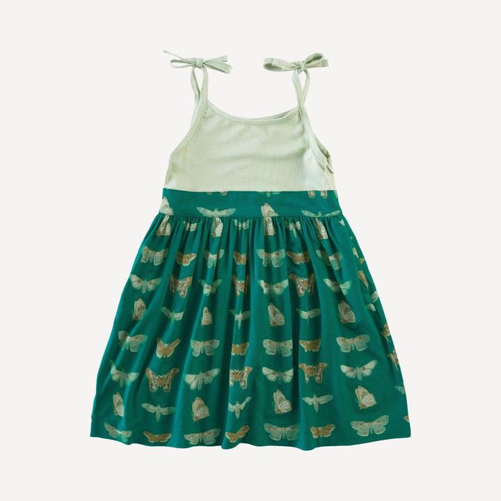 spaghetti tie full skirt pocket ballet dress | bok choy moths | lenzing modal